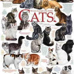 Puzzles Online Store -Puzzles Online Store cobble hill cat quotes 1000 piece puzzle 1