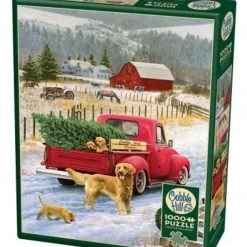 Puzzles Online Store 13 Cobble Hill Christmas on the Farm - 1000 Piece Puzzle