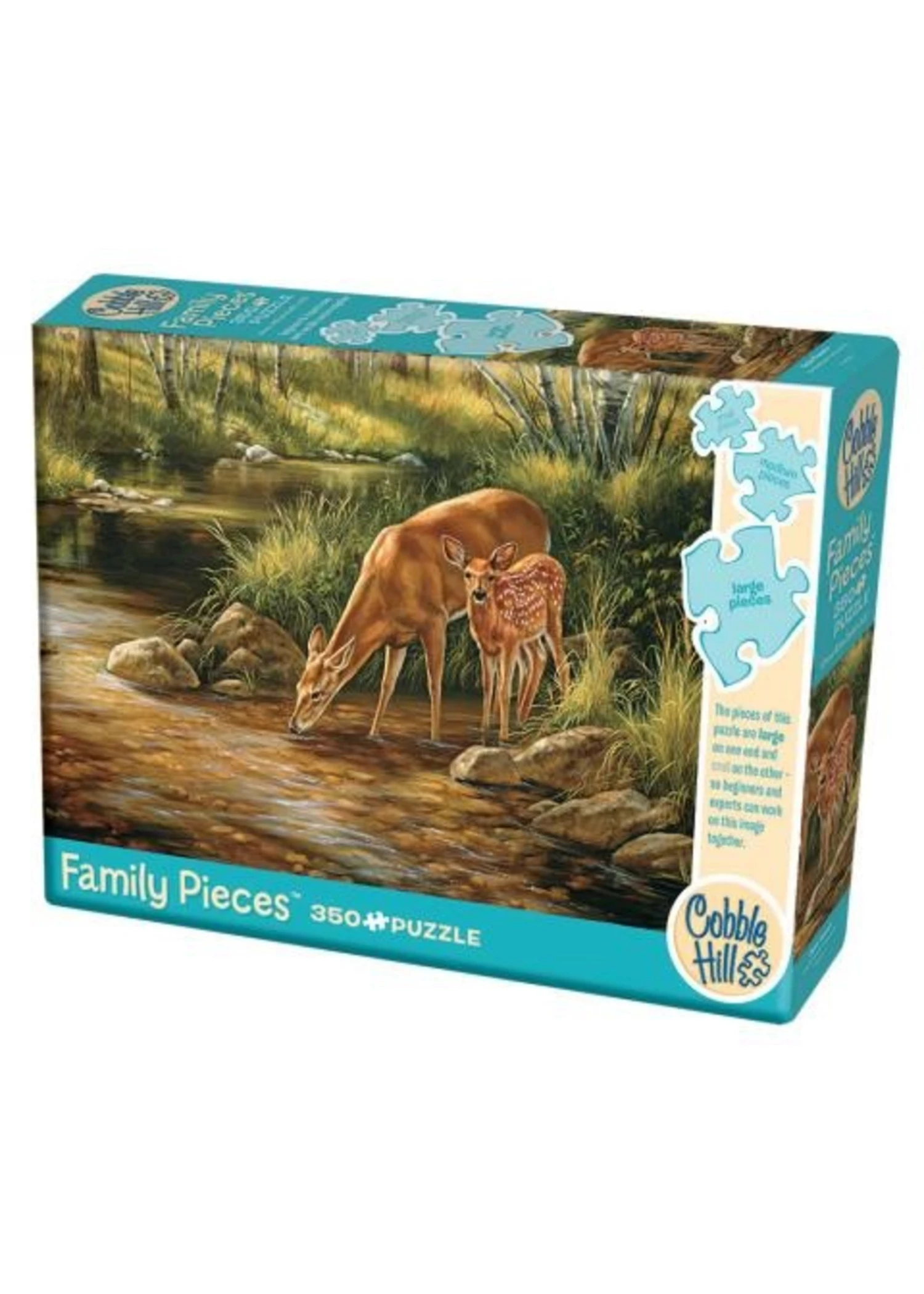 Cobble Hill Deer Family - 350 Piece Puzzle 3 Cobble Hill Deer Family - 350 Piece Puzzle