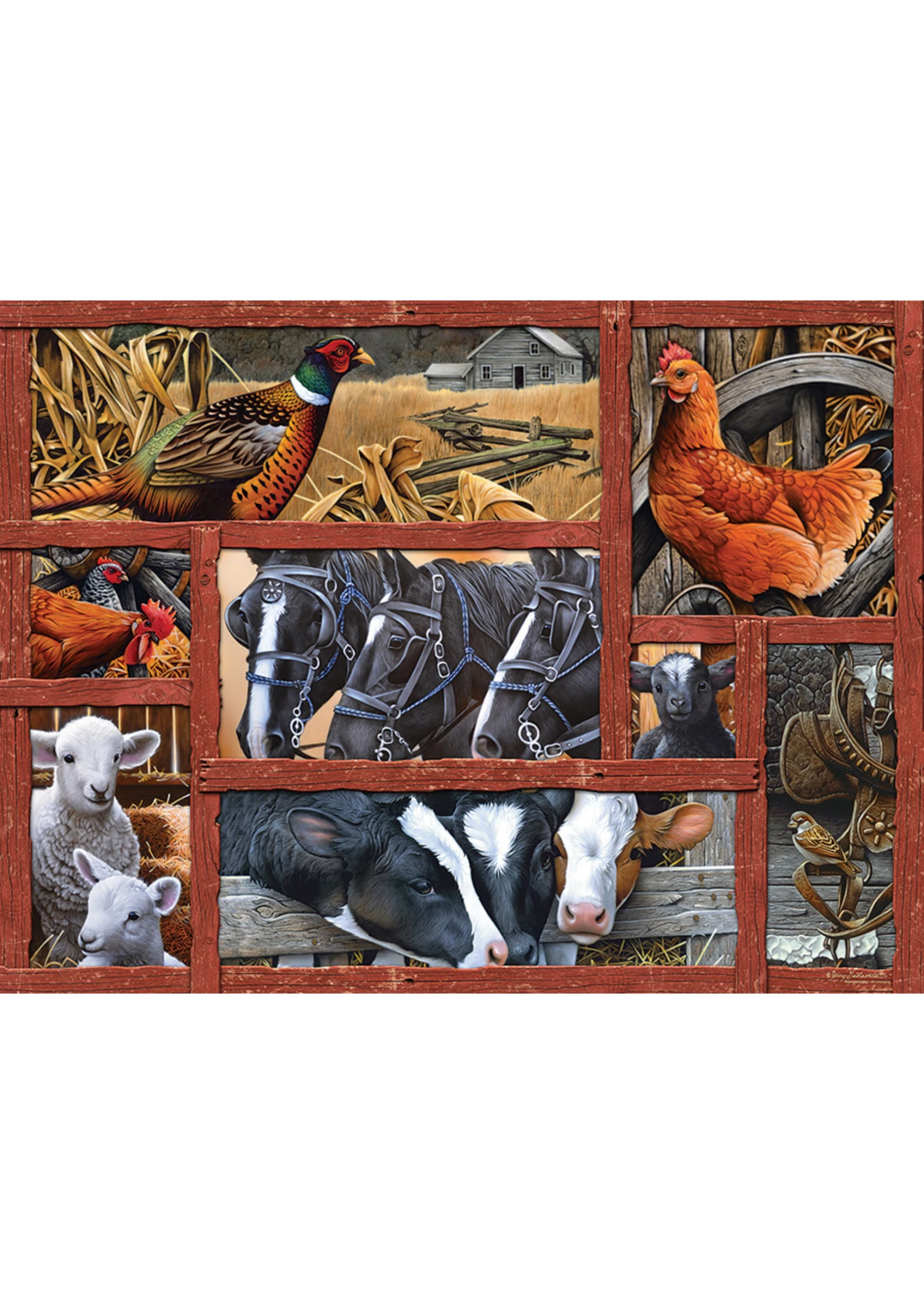Cobble Hill Farmyard Friends - 275 Piece Puzzle 4 Cobble Hill Farmyard Friends - 275 Piece Puzzle - Image 2