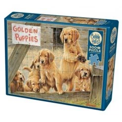 Cobble Hill Golden Puppies - 500 Piece Puzzle