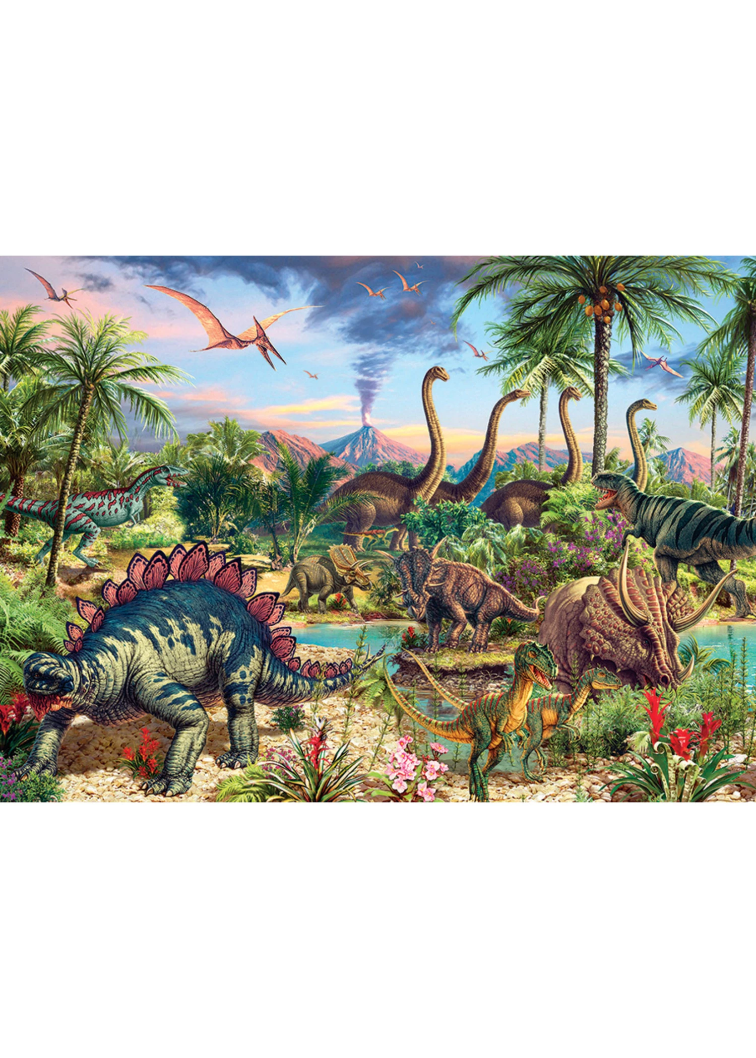 Cobble Hill Prehistoric Party - 350 Piece Puzzle 4 Cobble Hill Prehistoric Party - 350 Piece Puzzle - Image 2