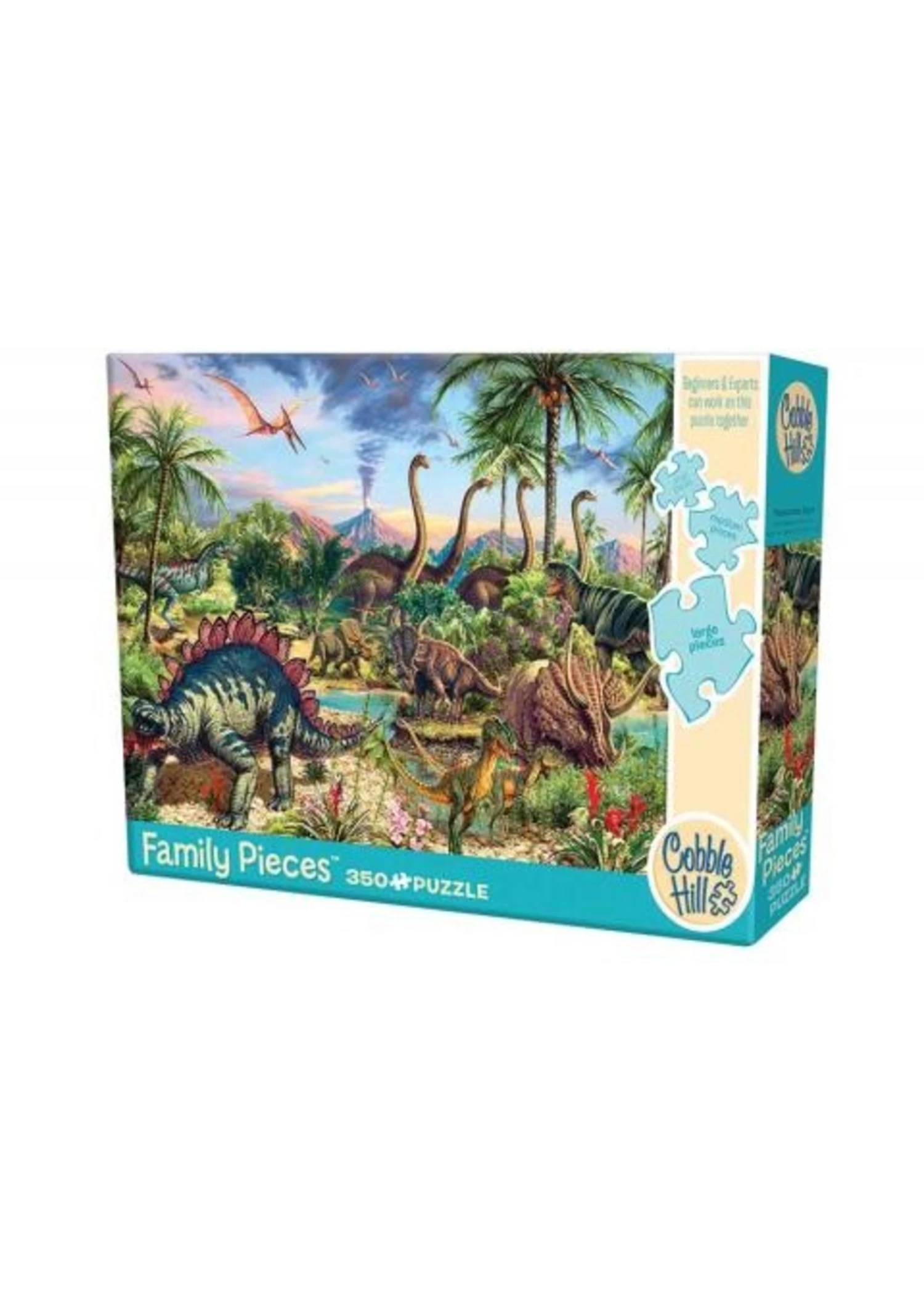 Cobble Hill Prehistoric Party - 350 Piece Puzzle 3 Cobble Hill Prehistoric Party - 350 Piece Puzzle