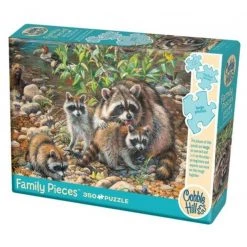 Cobble Hill Raccoon Family - 350 Piece Puzzle