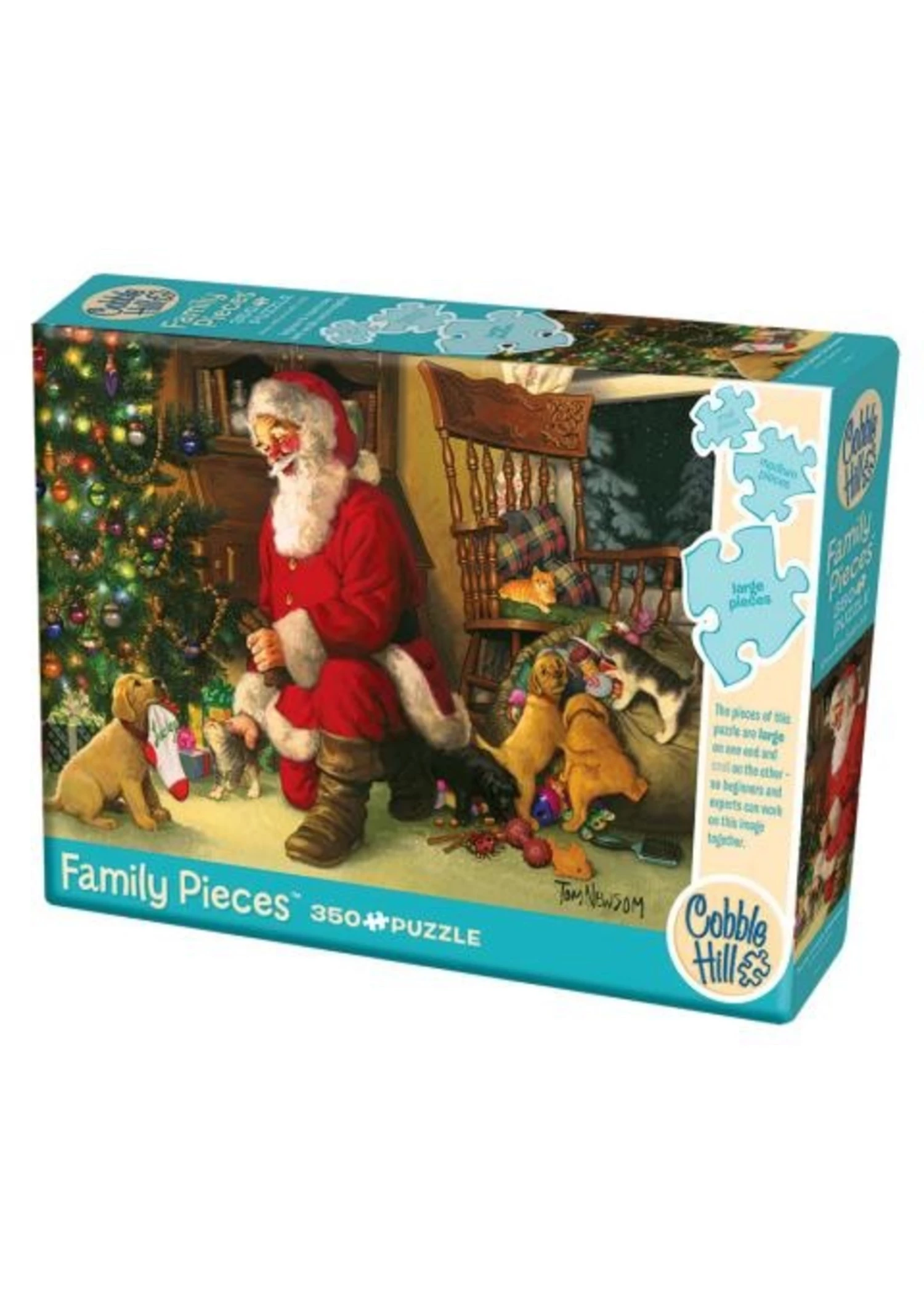 Cobble Hill Santa's Lucky Stocking - 350 Piece Puzzle 3 Cobble Hill Santa's Lucky Stocking - 350 Piece Puzzle