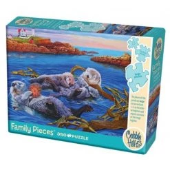 Cobble Hill Sea Otter Family - 350 Piece Puzzle
