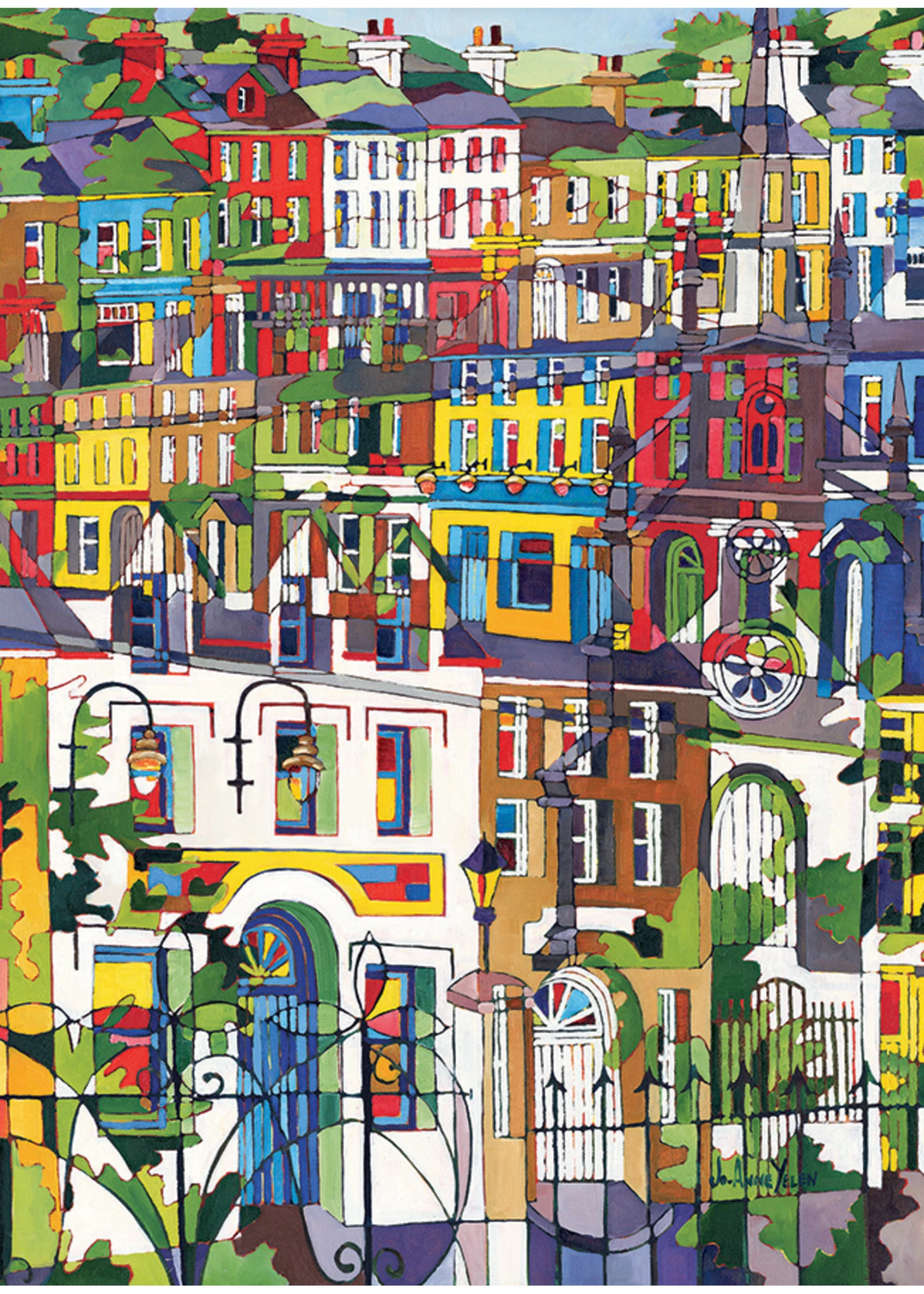 Cobble Hill Thru Swirly Railings - 1000 Piece Puzzle 3 Cobble Hill Thru Swirly Railings - 1000 Piece Puzzle