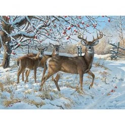 Puzzles Online Store -Puzzles Online Store cobble hill winter deer 500 piece puzzle 1