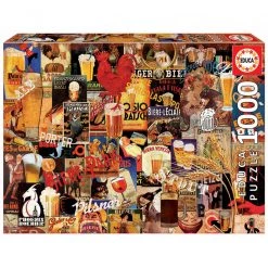 Educa Vintage Beer Collage - 1000 Piece Puzzle