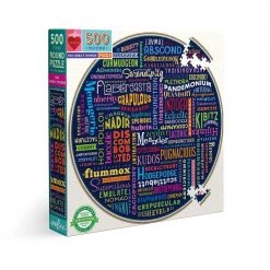 Eeboo 100 Great Words - 500 Piece Puzzle