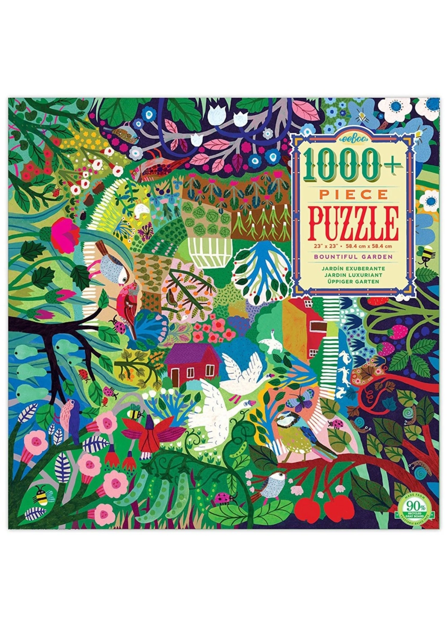 Eeboo Bountiful Garden - 1000 Piece Puzzle 3 Eeboo Bountiful Garden - 1000 Piece Puzzle