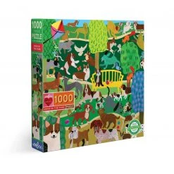 Eeboo Dogs in the Park - 1000 Piece Puzzle