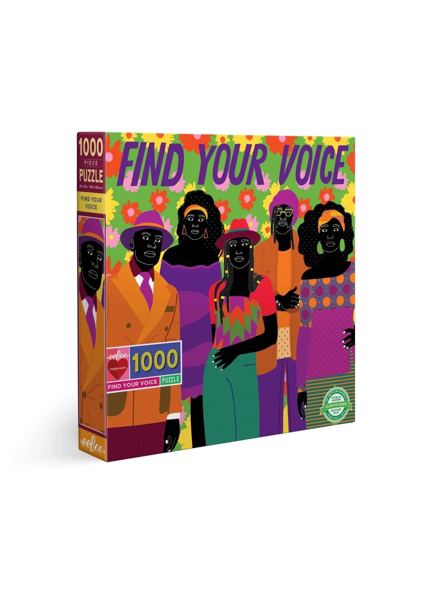 Eeboo Find Your Voice - 1000 Piece Puzzle 3 Eeboo Find Your Voice - 1000 Piece Puzzle
