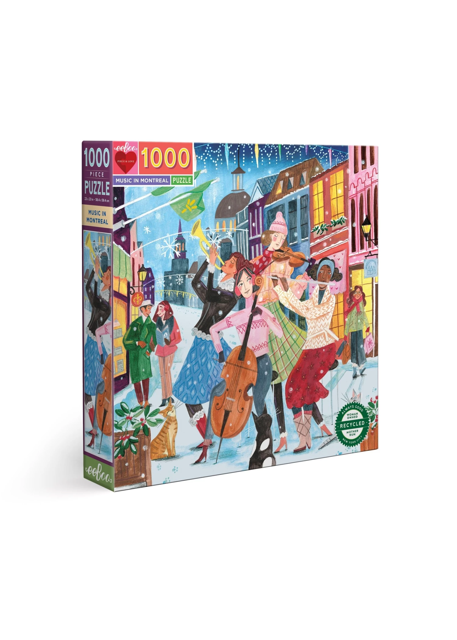 Eeboo Music In Montreal - 1000 Piece Puzzle 3 Eeboo Music In Montreal - 1000 Piece Puzzle