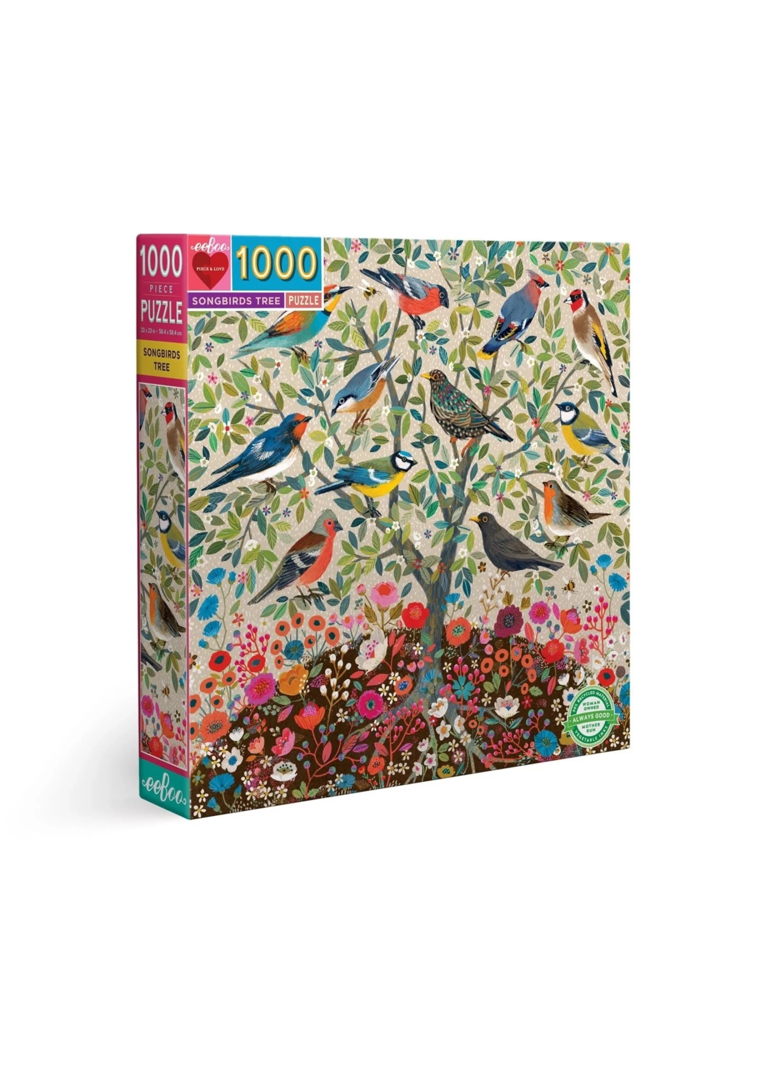Eeboo Songbirds Tree - 1000 Piece Puzzle 3 Eeboo Songbirds Tree - 1000 Piece Puzzle