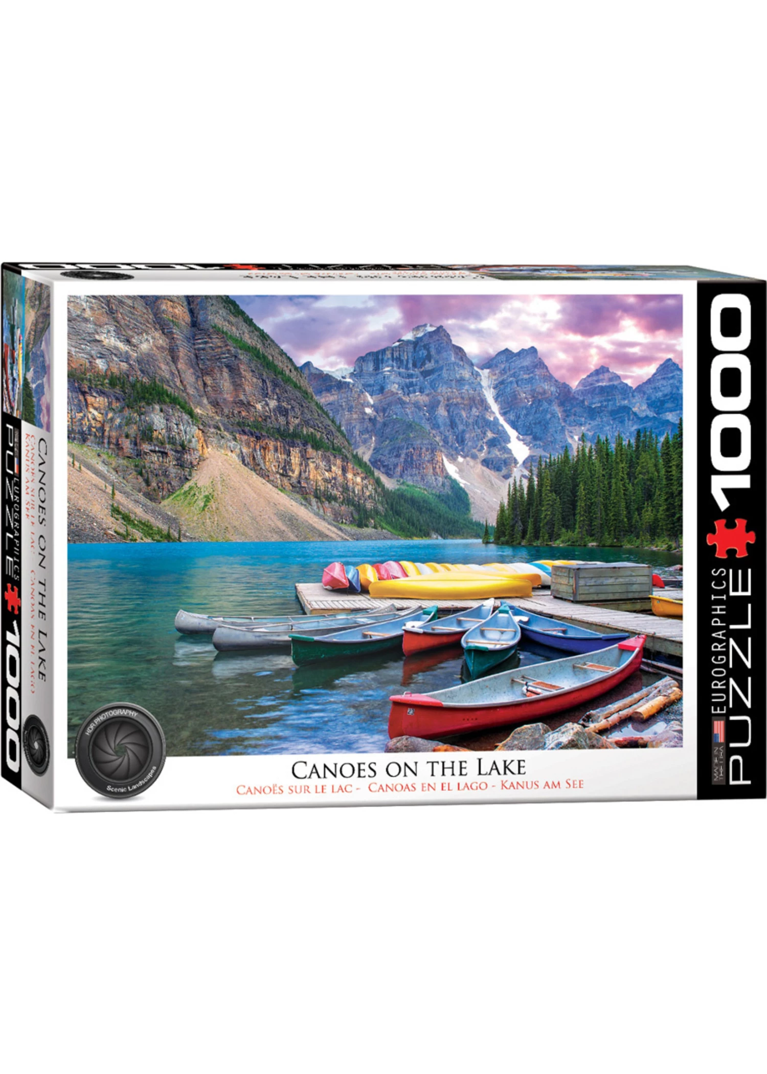 Eurographics Canoes on the Lake - 1000 Piece Puzzle 3 Eurographics Canoes on the Lake - 1000 Piece Puzzle