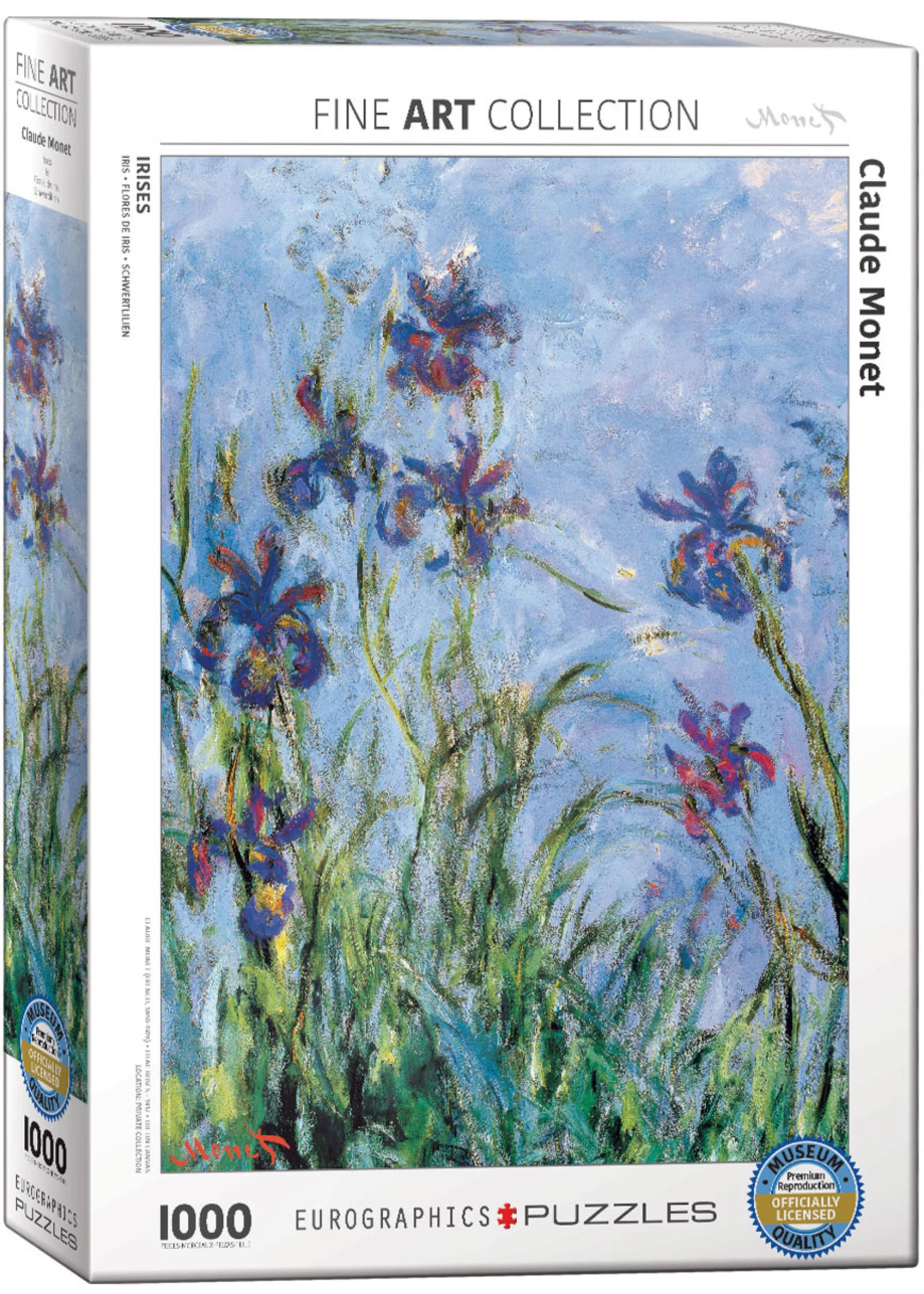 Eurographics Irises (Detail) by Claude Monet - 1000 Piece Puzzle 3 Eurographics Irises (Detail) by Claude Monet - 1000 Piece Puzzle