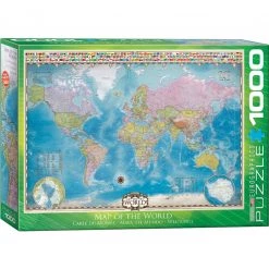 Eurographics Map of the World - 1000 Piece Puzzle