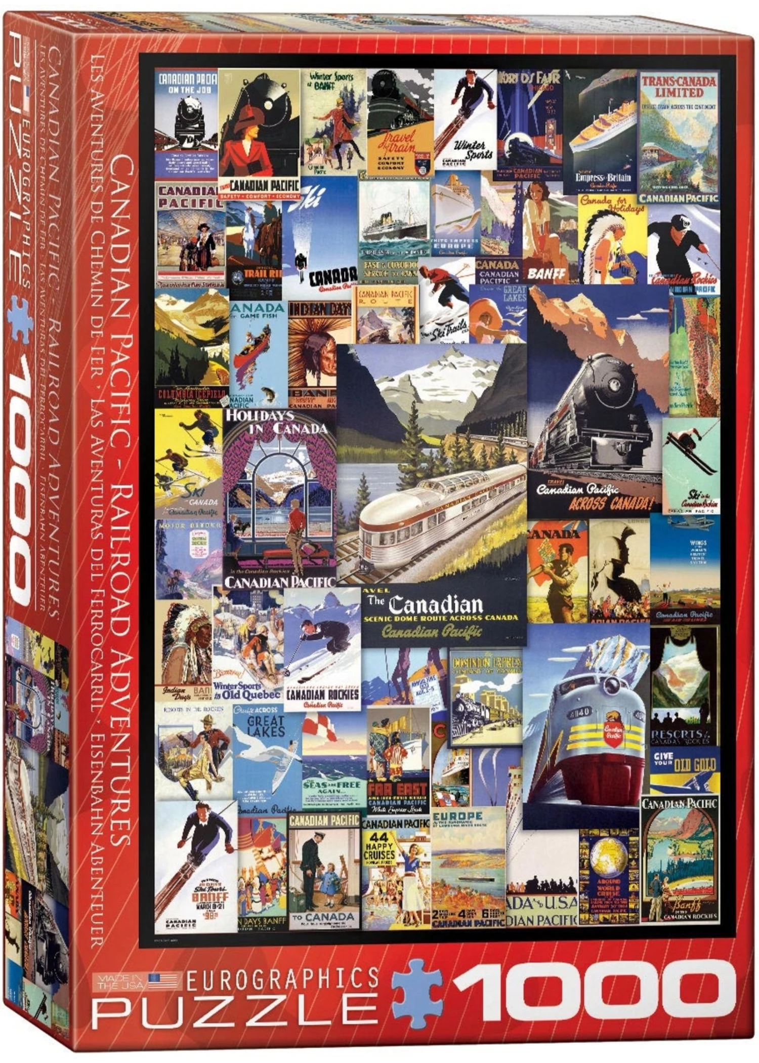Eurographics Railroad Adventures - 1000 Piece Puzzle 3 Eurographics Railroad Adventures - 1000 Piece Puzzle