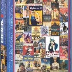 Eurographics World War I & II Vintage Posters - 1000 Piece Puzzle