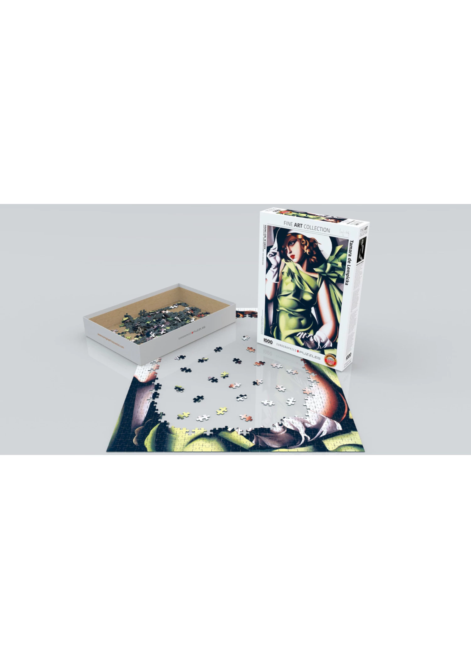 Eurographics Young Girl in Green - 1000 Piece Puzzle 4 Eurographics Young Girl in Green - 1000 Piece Puzzle - Image 2
