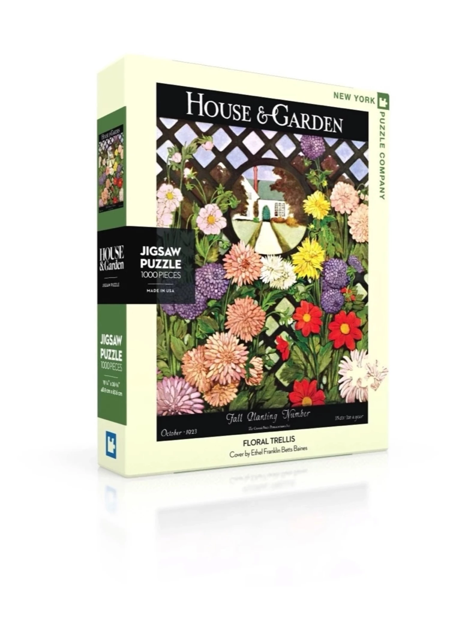 New York Puzzle Co Floral Trellis - 1000 Piece Puzzle 3 New York Puzzle Co Floral Trellis - 1000 Piece Puzzle