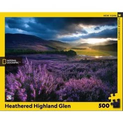 New York Puzzle Co Heathered Highland Glen - 500 Piece Puzzle
