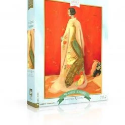 New York Puzzle Co Peacock Kimono - 1000 Piece Puzzle