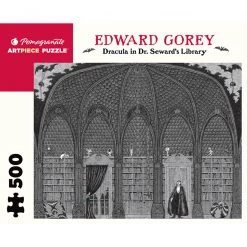Pomegranate E Gorey: Dracula in Seward's Library - 500 Piece Puzzle