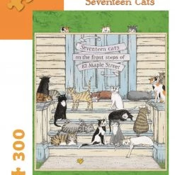 Pomegranate E Gorey - Seventeen Cats - 300 Piece Puzzle