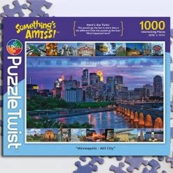 Puzzle Twist Minneapolis Mill City - 1000 Piece Puzzle