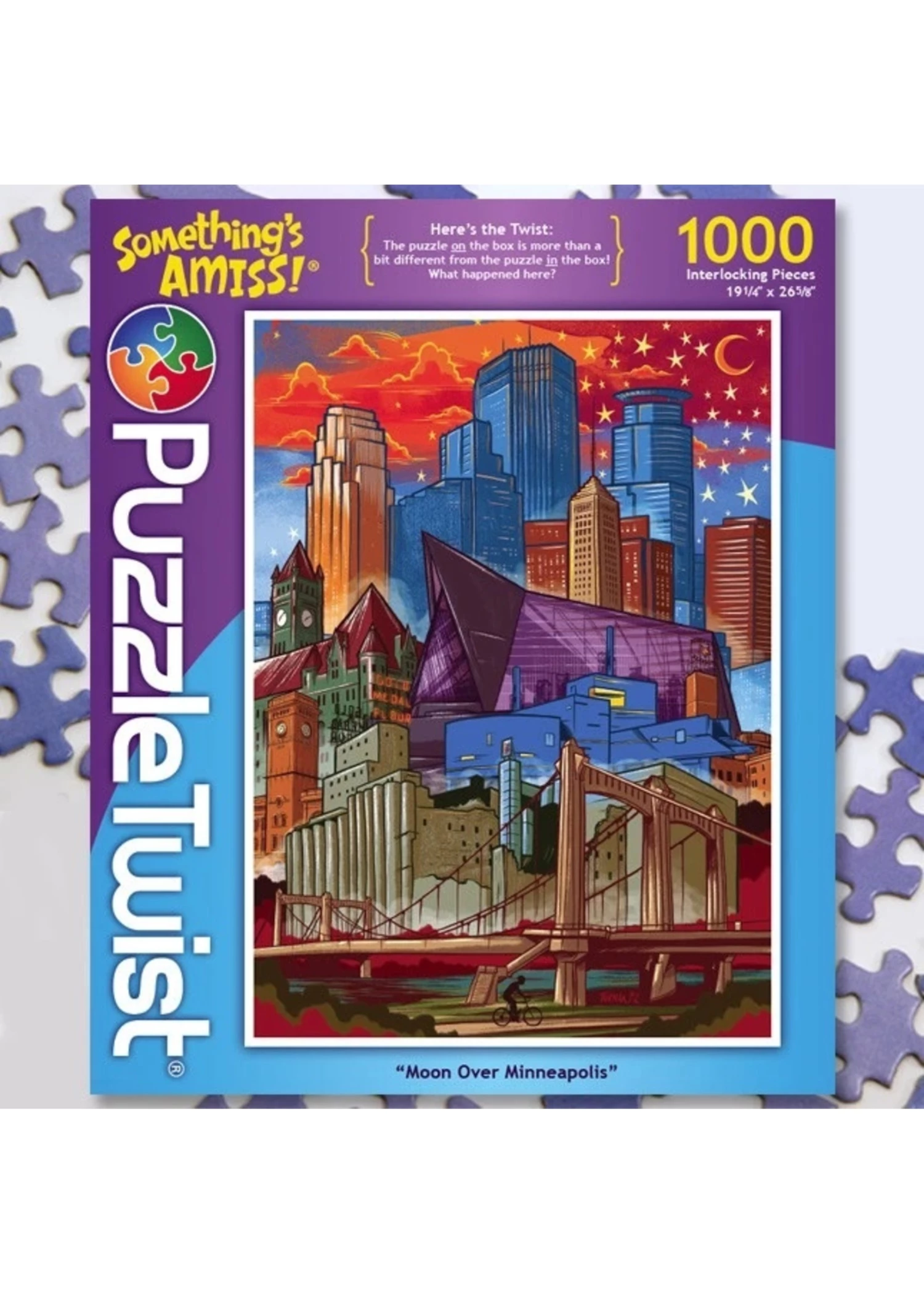Puzzle Twist Moon Over Minneapolis - 1000 Piece Puzzle 3 Puzzle Twist Moon Over Minneapolis - 1000 Piece Puzzle