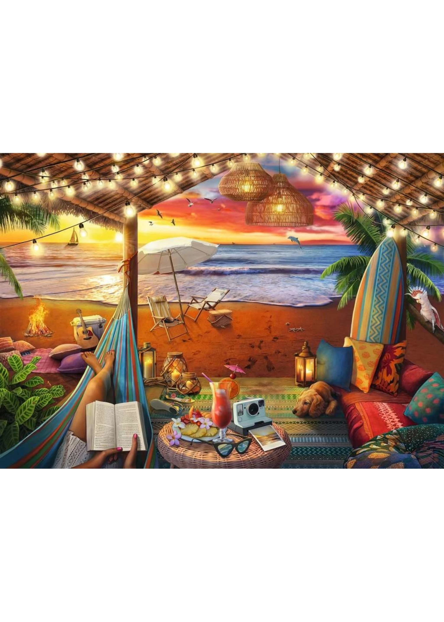 Ravensburger Cozy Cabana - 500 Piece Puzzle 4 Ravensburger Cozy Cabana - 500 Piece Puzzle - Image 2