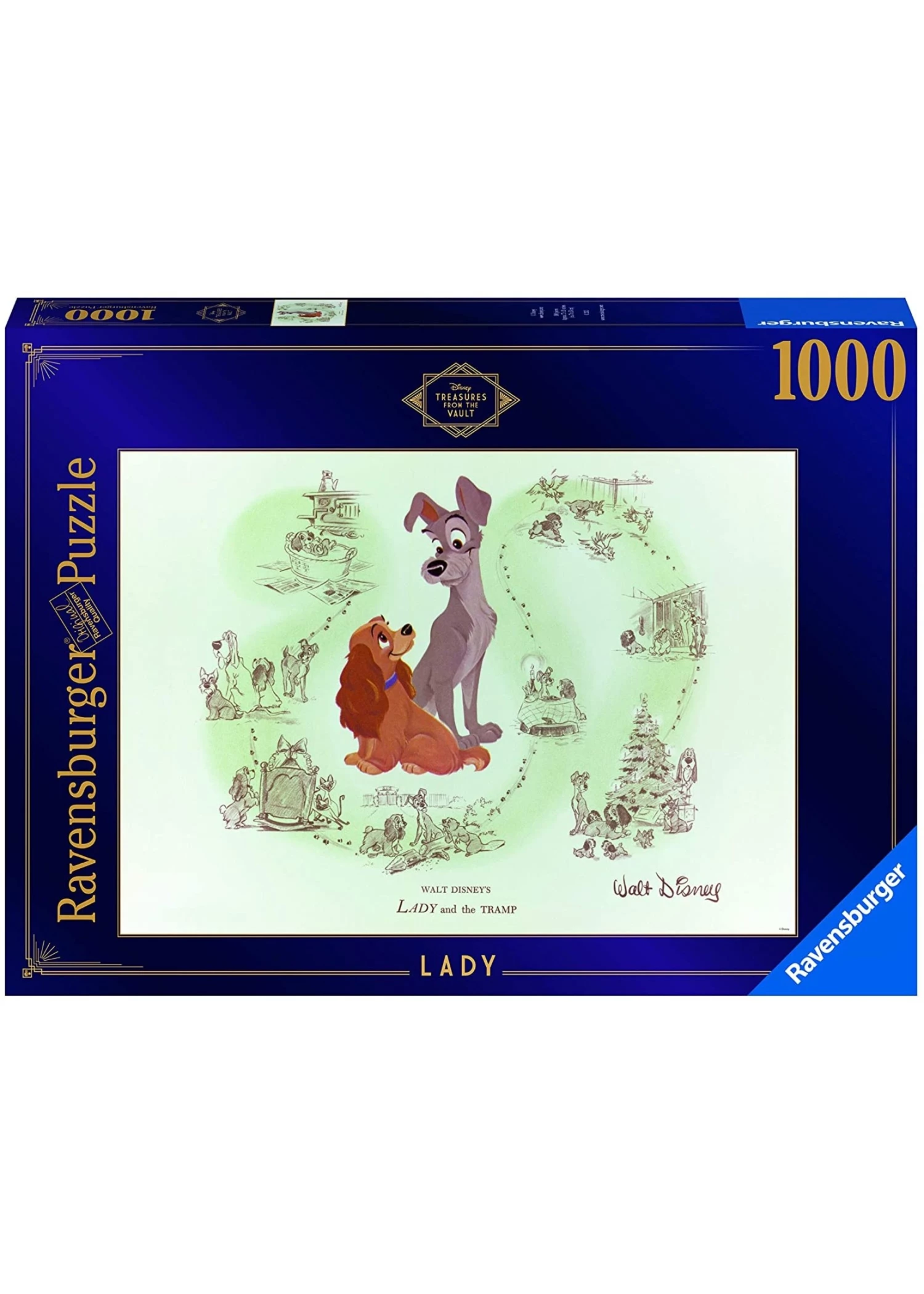 Ravensburger Disney Vault: Lady - 1000 Piece Puzzle 3 Ravensburger Disney Vault: Lady - 1000 Piece Puzzle