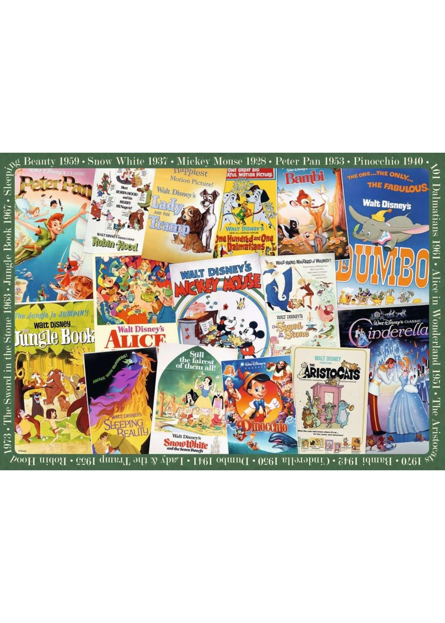 Ravensburger Disney Vintage Movie Posters - 1000 Piece Puzzle 4 Ravensburger Disney Vintage Movie Posters - 1000 Piece Puzzle - Image 2
