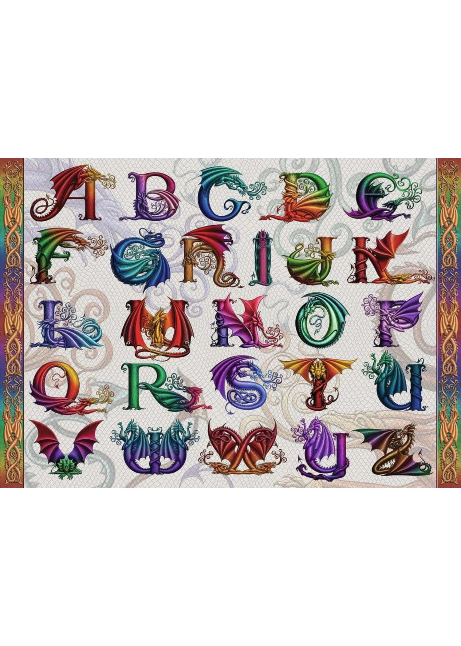 Ravensburger Dragon Alphabet - 1000 Piece Puzzle 4 Ravensburger Dragon Alphabet - 1000 Piece Puzzle - Image 2