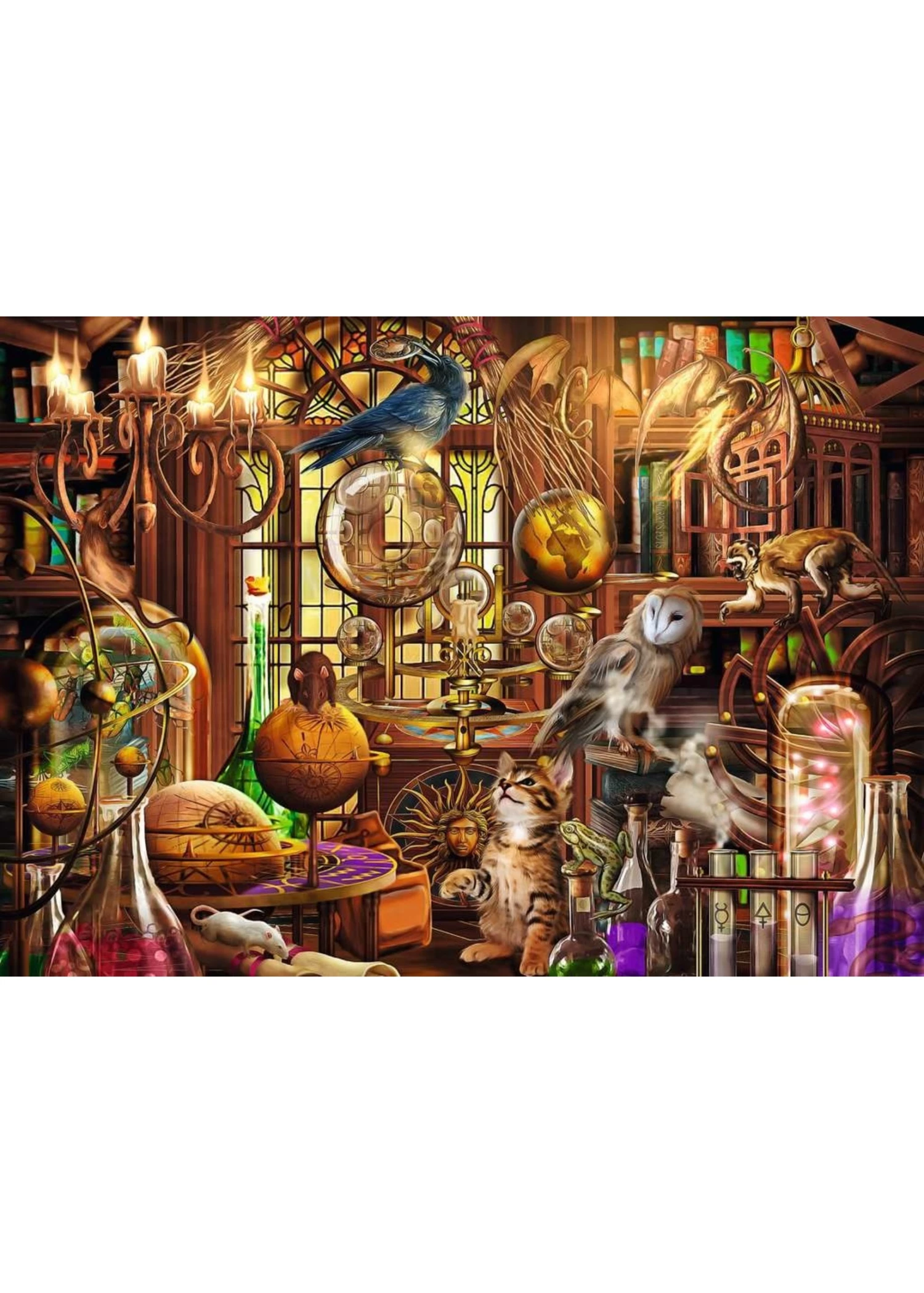 Ravensburger Merlin's Laboratory - 1000 Piece Puzzle 4 Ravensburger Merlin's Laboratory - 1000 Piece Puzzle - Image 2
