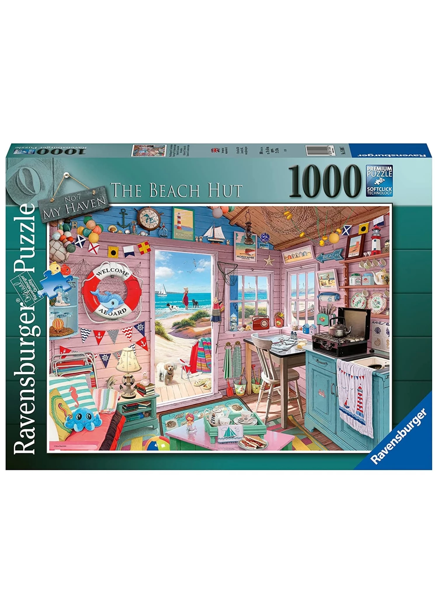 Ravensburger The Beach Hut - 1000 Piece Puzzle 3 Ravensburger The Beach Hut - 1000 Piece Puzzle